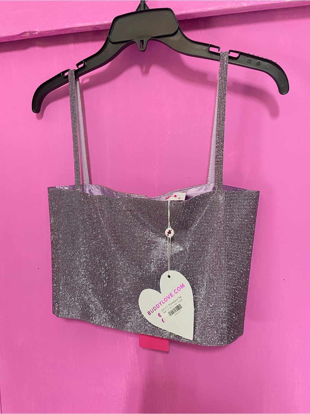 Buddy Love Silver Sparkle Tank Top - Metallic Sheen - Picture 2 of 5